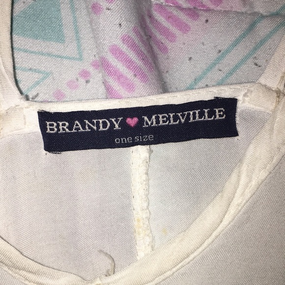 Brandy Melville white flowly shirt - Picture 2 of 2